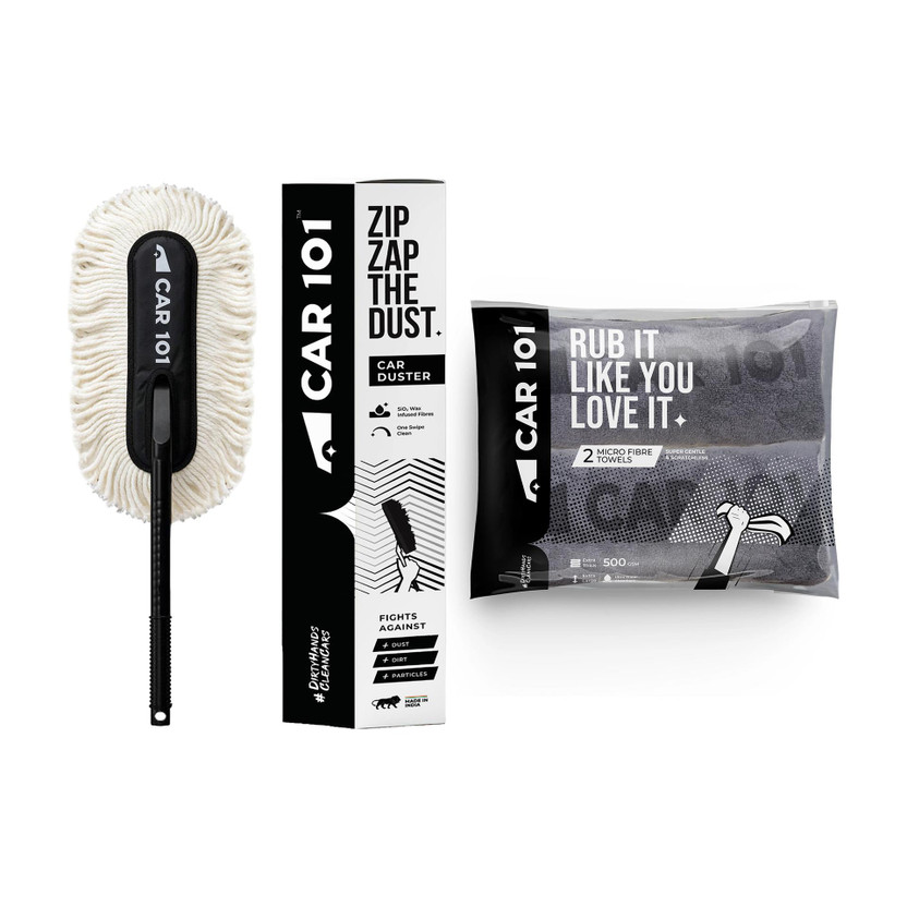 Car 101 Microfiber Vehicle Washing  Duster(Pack Of 2, 500 GSM)