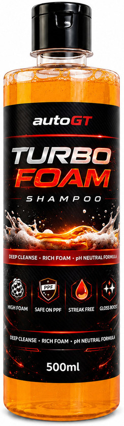 autoGT TURBO FOAM SHAMPOO Car Washing Liquid(500 ml)