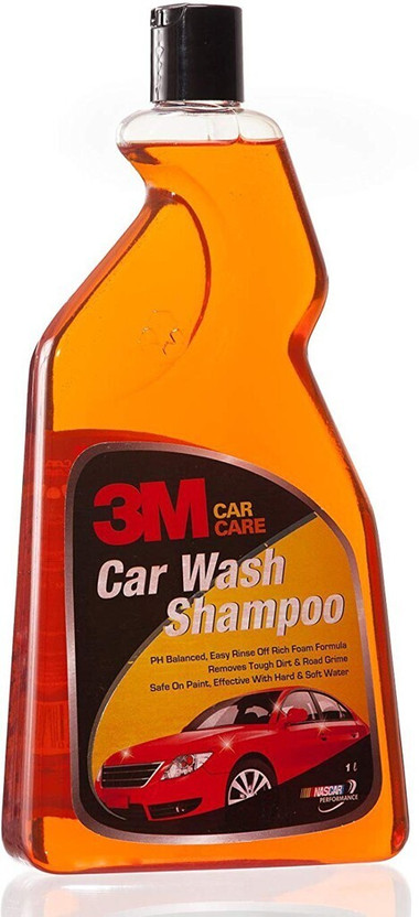 3M Care Shampoo 1Ltr Pack Car Washing Liquid(1000 ml)