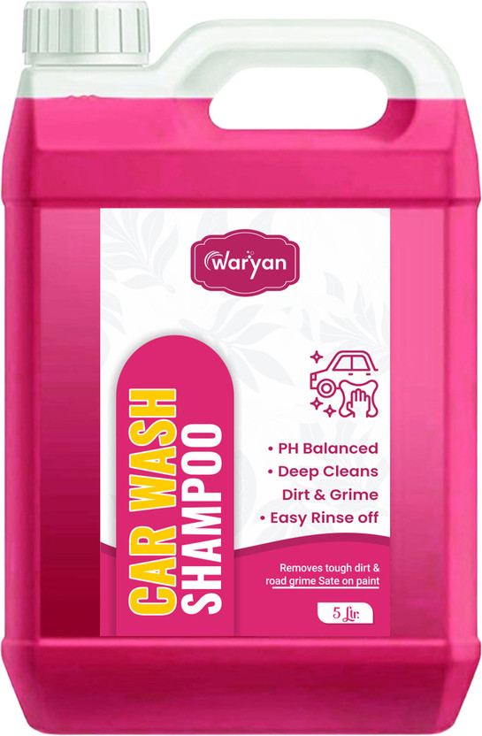 WARYAN Premium Car Wash Shampoo | Tough on Dirt, Gentle on Paint & Long-Lasting Shine Car Washing Liquid(5000 ml)