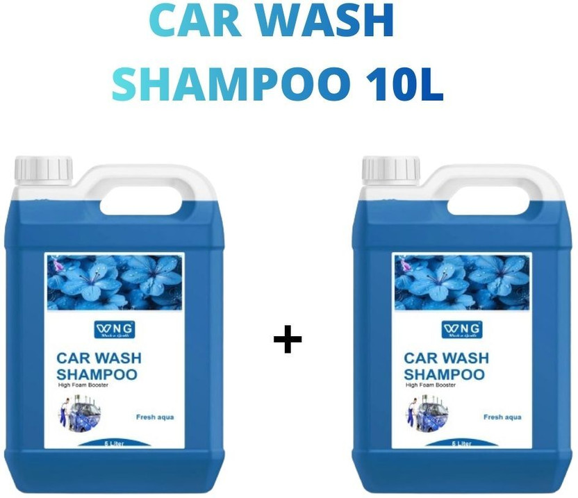 WNG Car Wash Shampoo 10L | High Foam Vehicle Cleaning Liquid | Scratch Free Formula Car Washing Liquid(10000 ml)