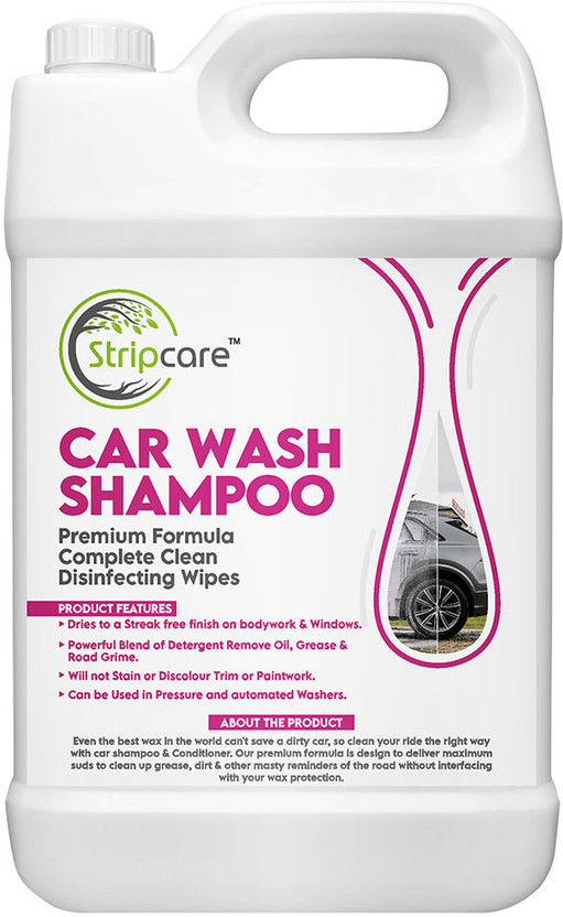 Stripcare Power Shine Car Wash Shampoo Car Washing Liquid(5000 ml)