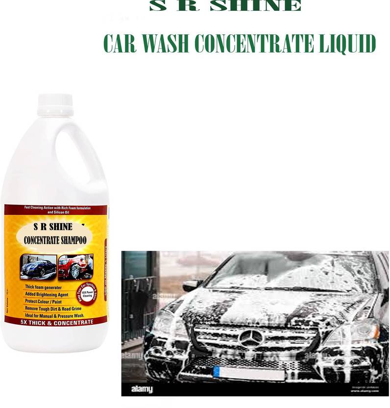 S R SHINE Car Wash Shampoo For Car Care Car Washing Liquid (350 ml) Car
