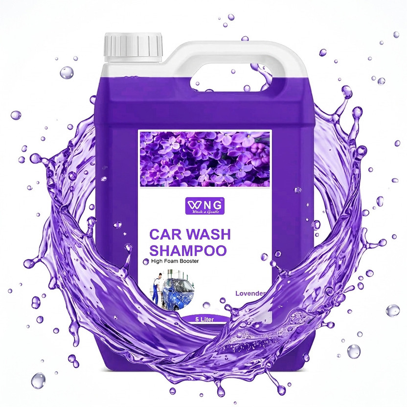 WNG Heavy Foam Car Wash Shampoo | Safe on Paint & Gloss Finish Car Washing Liquid(5000 ml)