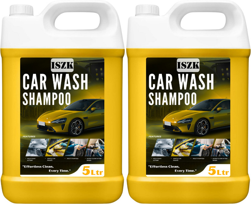 ISZK Car Wash Shampoo 10L High Foam Car Shampoo Car Washing Liquid Car Washing Liquid(10000 ml)