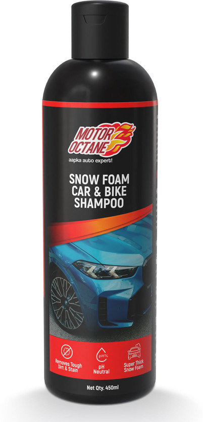 MOTOROCTANE Car & Bike Shampoo Wash|pH Neutral | Safe On Paint, PPF & Ceramic Coats. Car Washing Liquid(450 ml)