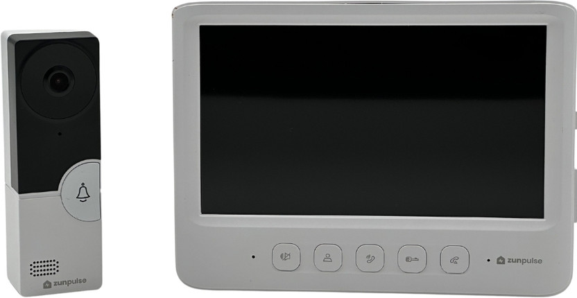 Zunpulse VDP with 7 inch TFT Screen, 32 GB Expandable Memory Video Door Phone(Wired Single Way)