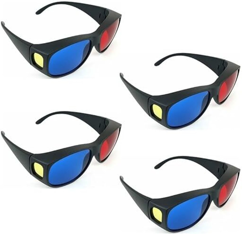TRONICS INDIA Red Cyan 3D Video Glasses with Free 3D Booklets for Movies & Videos Video Glasses(Red Blue)