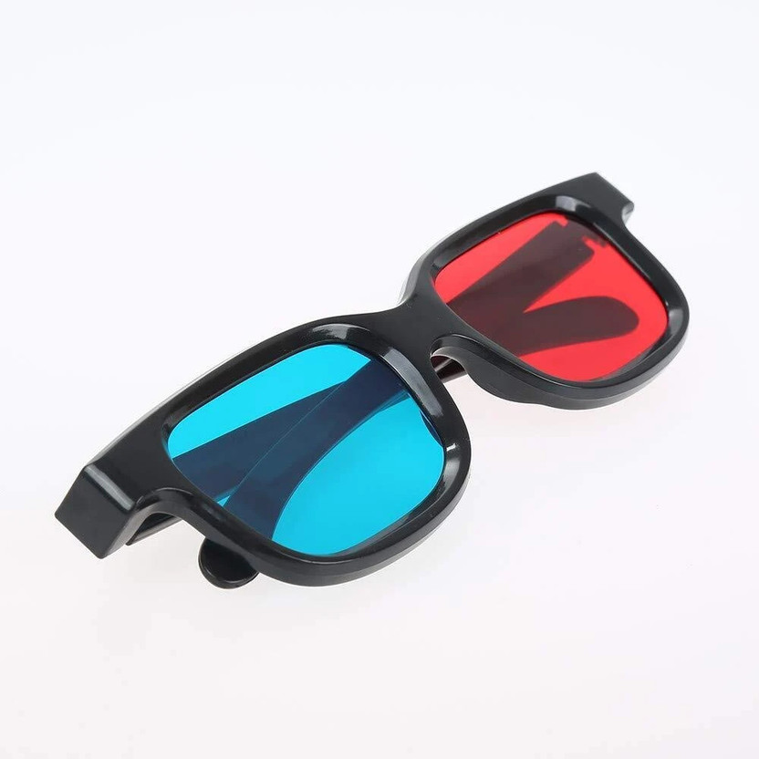 PLAY Best Quality Passive Anaglyph 3D Video Glasses(Red and Blue)
