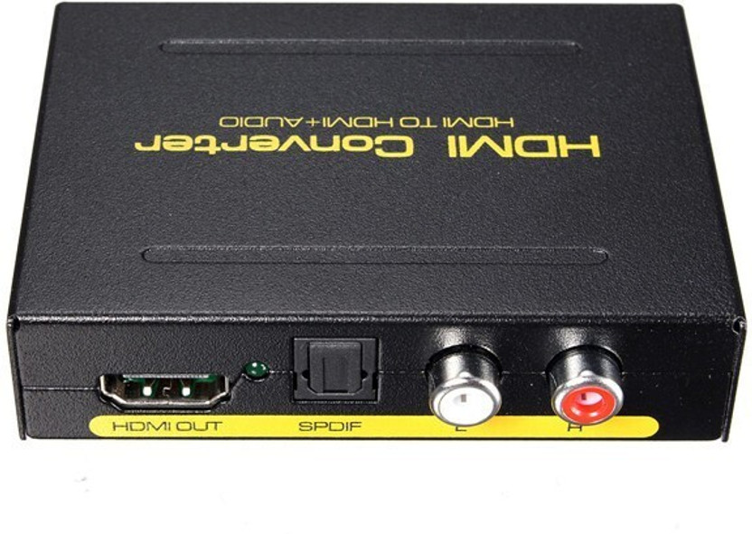 Tobo HDMI Audio Extractor Splitter, One HDMI Input to HDMI Output Optical SPDI 32 inch Blu-ray Player(Black)