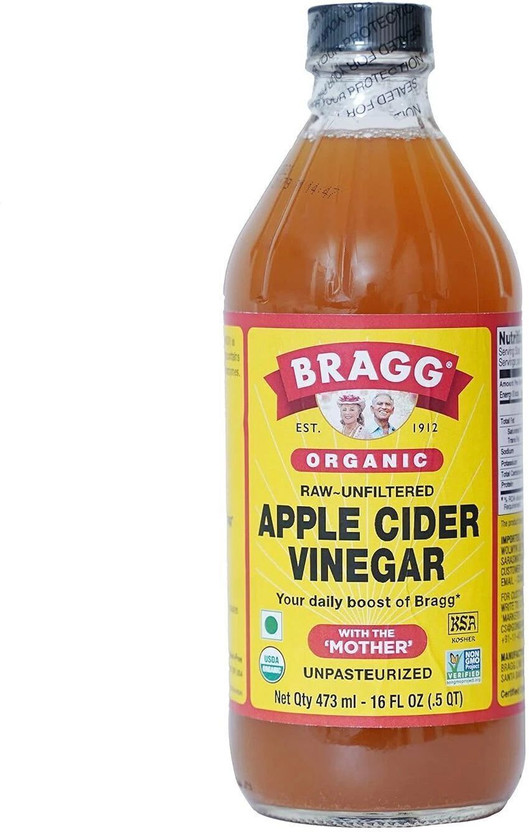 BRAGG Raw Unfiltered the Mother Apple Cider Vinegar, Vinegar(473 ml)