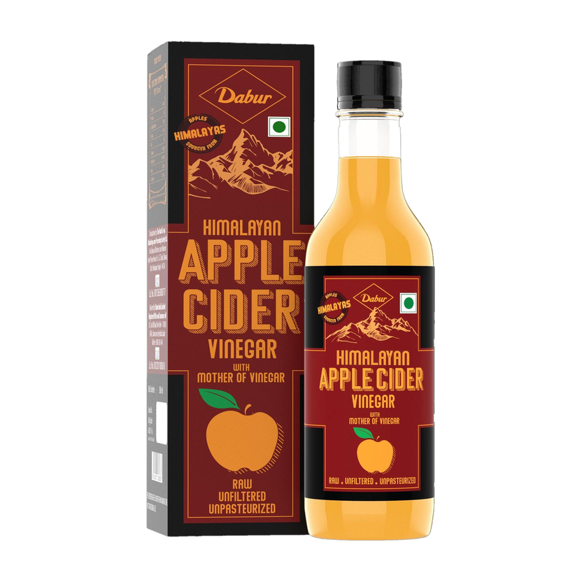 Dabur Himalayan Apple Cider Vinegar with Mother of Vinegar | Raw , Unfiltered , Unpasteurized Vinegar(500 ml)