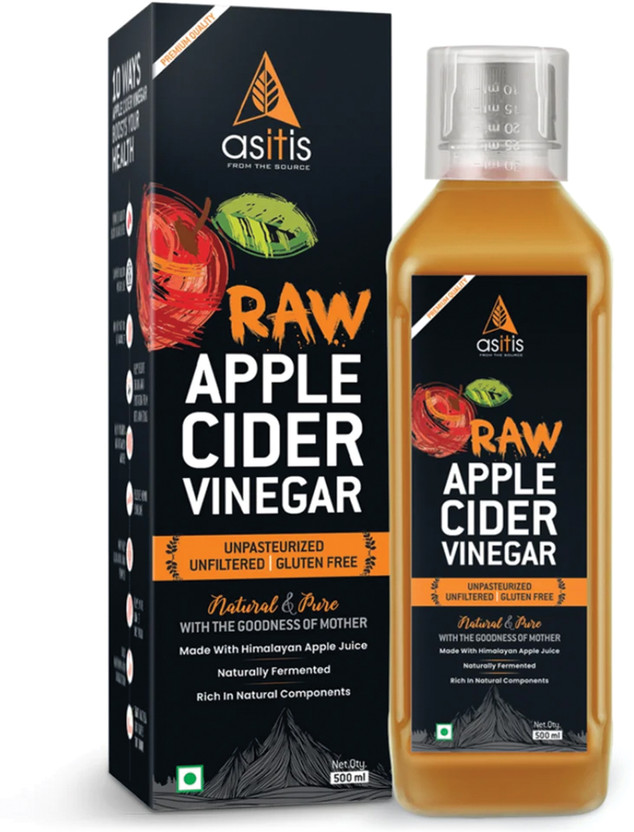 AS-IT-IS Nutrition Raw Apple Cider Vinegar with mother 500 ml Vinegar(500 ml)
