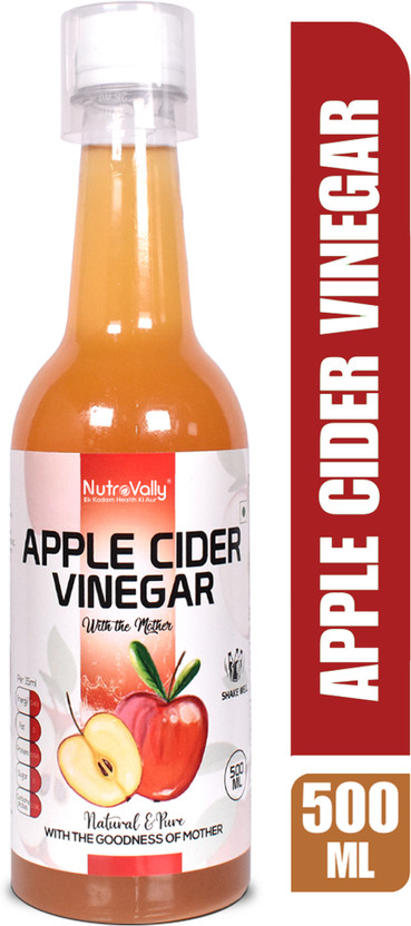 NutroVally apple cider vinegar for weight loss with Mother Vinegar(500 ml)