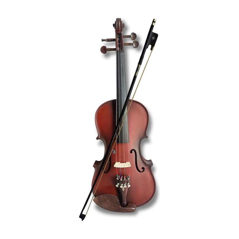 Pleasure Musical Works Best Sound 4/4 Acoustic Violin | Brown Matt Full-Size Violin 4/4 Classical (Modern) Violin(Brown Yes)