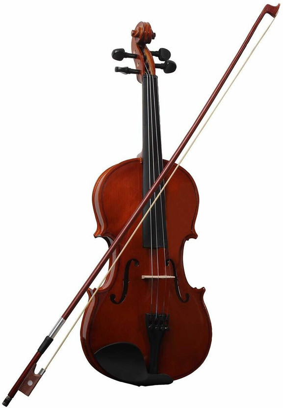SG MUSICAL Violin with Hard Case, Shoulder Rest, Bow, Rosin Handmade Instrument Behala 4/4 Classical (Modern) Violin(BROWN Yes)