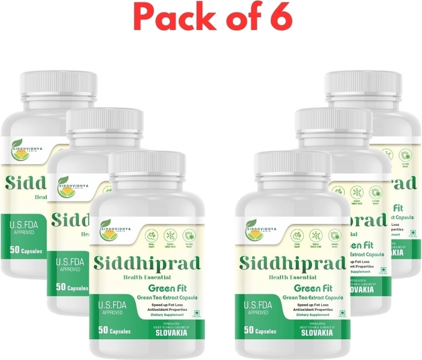 Siddhiprad Green Tea Extract 100% Natural Potent 500 Mg Veg Caps(300 Capsules)