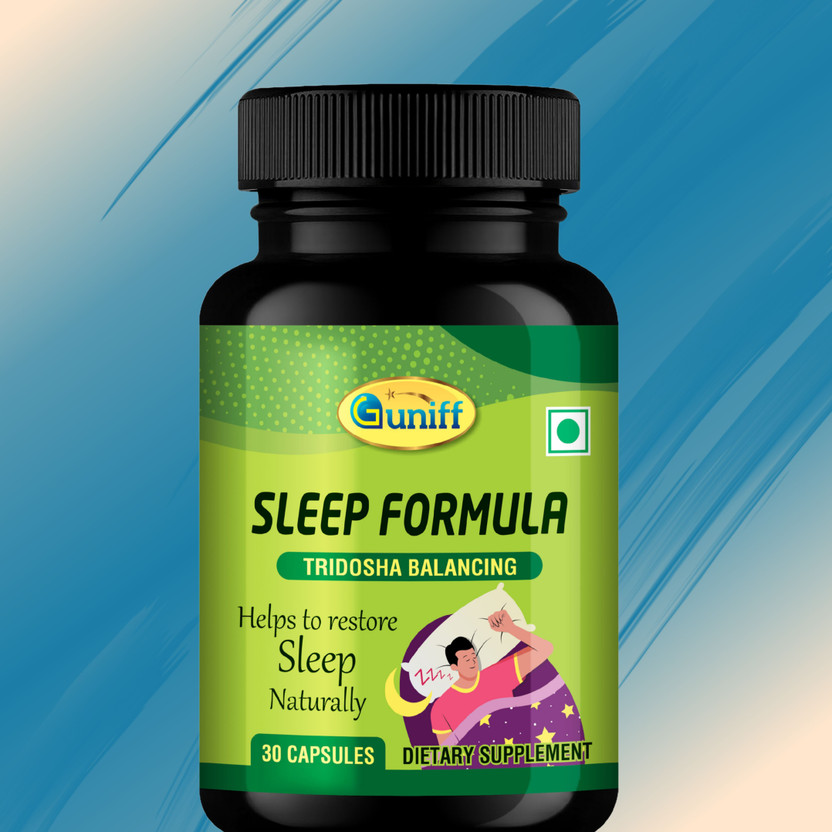 Guniff Guniff Herbal Sleep Formula Capsule Promotes Deep Sleep, Relaxation & Mental Calmness(30 Capsules) - Flipkart Deal