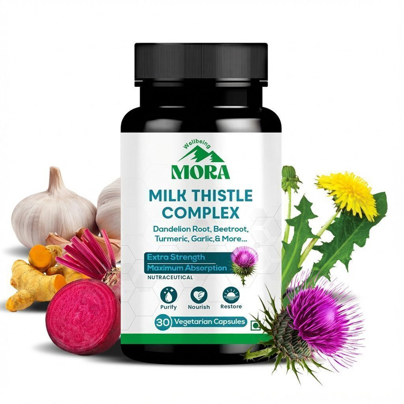 Wellbeingmora Milk Thistle Complex for Healthy Liver(30 Capsules)