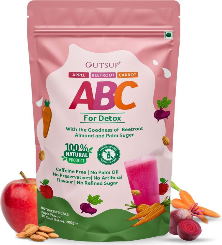 OUTSUP ABC Latte Mix Malt Juice Powder | Ready-to-Mix | for Immunity & Energy(200 g)