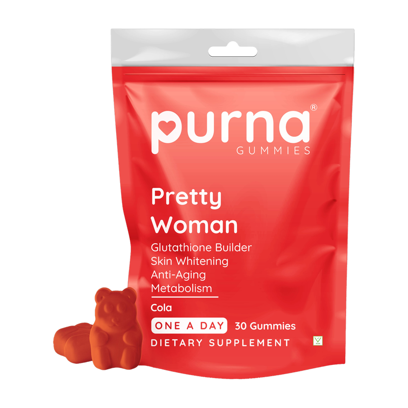 Purna Gummies Glutathione Cola Flavor Gummies For Skin Whitening & Immune Booster(30 No)