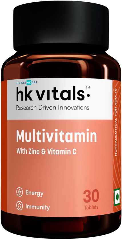 HEALTHKART HK Vitals Multivitamin with Immunity Boosters, for Energy & Stamina(30 Tablets)