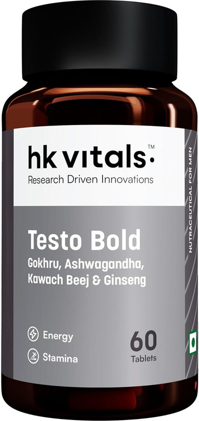 hk vitals Testo Bold, Testosterone Booster for Men(60 Tablets)