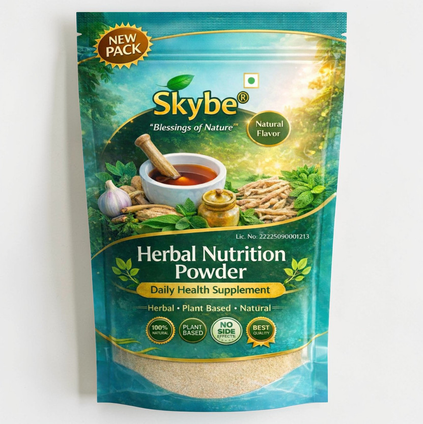 SKYBE Herbal Nutrition Powder Daily Natural Strength Immunity Booster Plant Based(120 g)