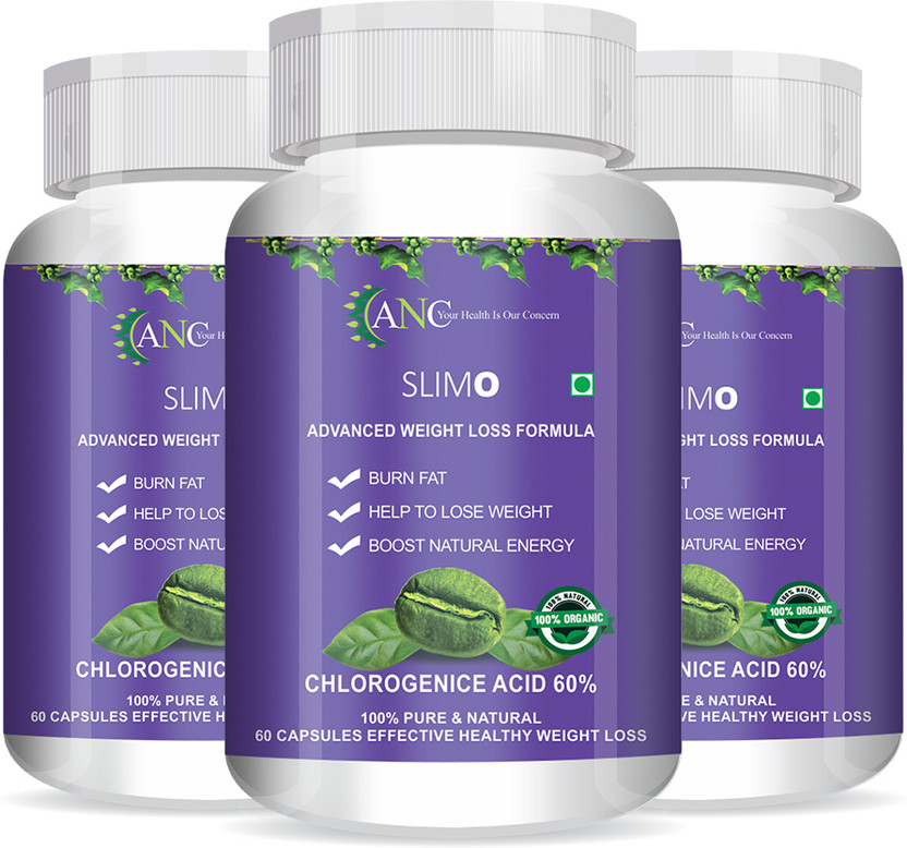ANC Slimo Advanced Weight Loss with Green Coffee 100mg & Garcinia Cambogia 500mg(3 x 60 Capsules)