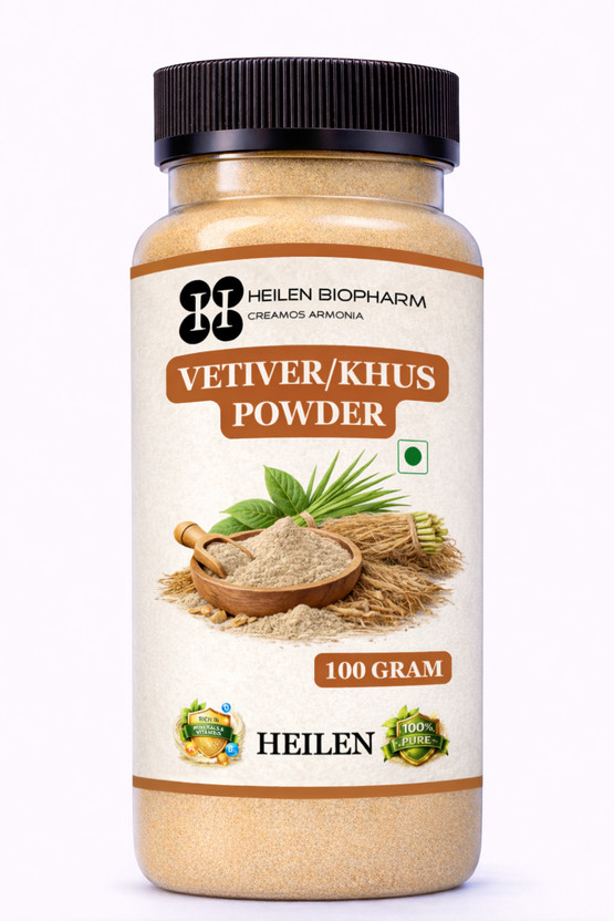 HEILEN HEILEN BIOPHARM Vetiver Herbal Powder 100 Gram (Chrysopogon Zizanioides) khus-khus/Ushira/Lava(100 g) - Flipkart Deal
