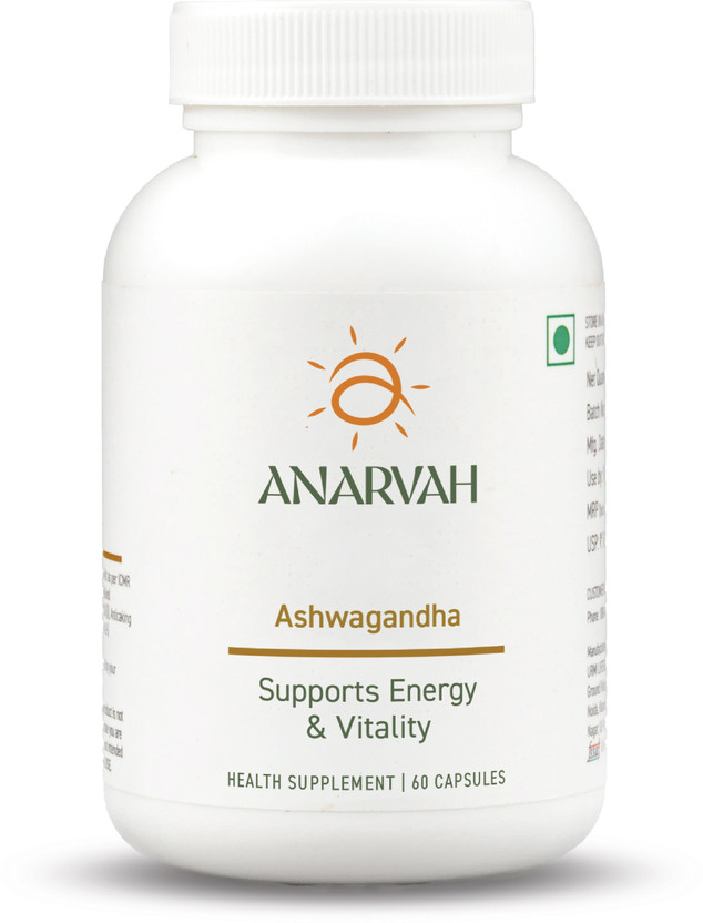 ANARVAH Ashwagandha 800 mg | Stress Relief, Sleep & Energy Support | Withania Somnifera(60 Capsules)