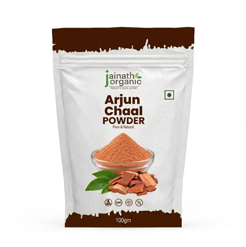 Jainath Organic Arjun Chaal Powder | Fine Terminalia Arjuna Bark Churna Natural Herbal Powder(100 g)