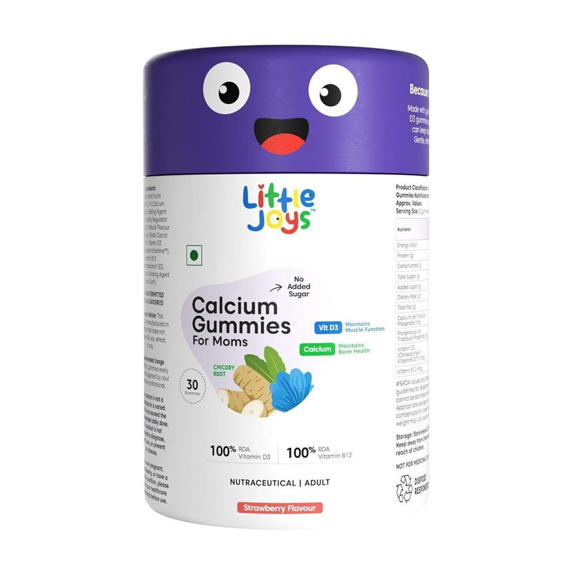 Little Little Joys Calcium and Vitamin D3 Gummies for Women(30 No) - Flipkart Deal