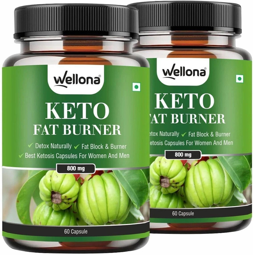 Wellona Keto Fat Burner, Weight Loss Supplement For men & Women- 120 Capsules(2 x 800 mg)