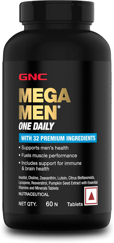 GNC Mega Men One Daily Multivitamin for Men(60 Tablets)