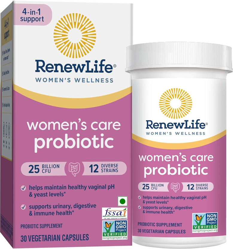 Renew Life Women's Flora Care Probiotic Supplement Vegetable(30 Capsules)