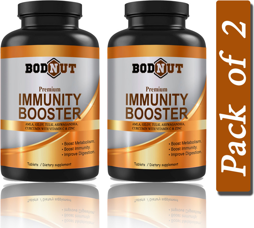 Bodnut Immunity Booster Tablets ,Vitamin C (S204)(2 x 60 Tablets)