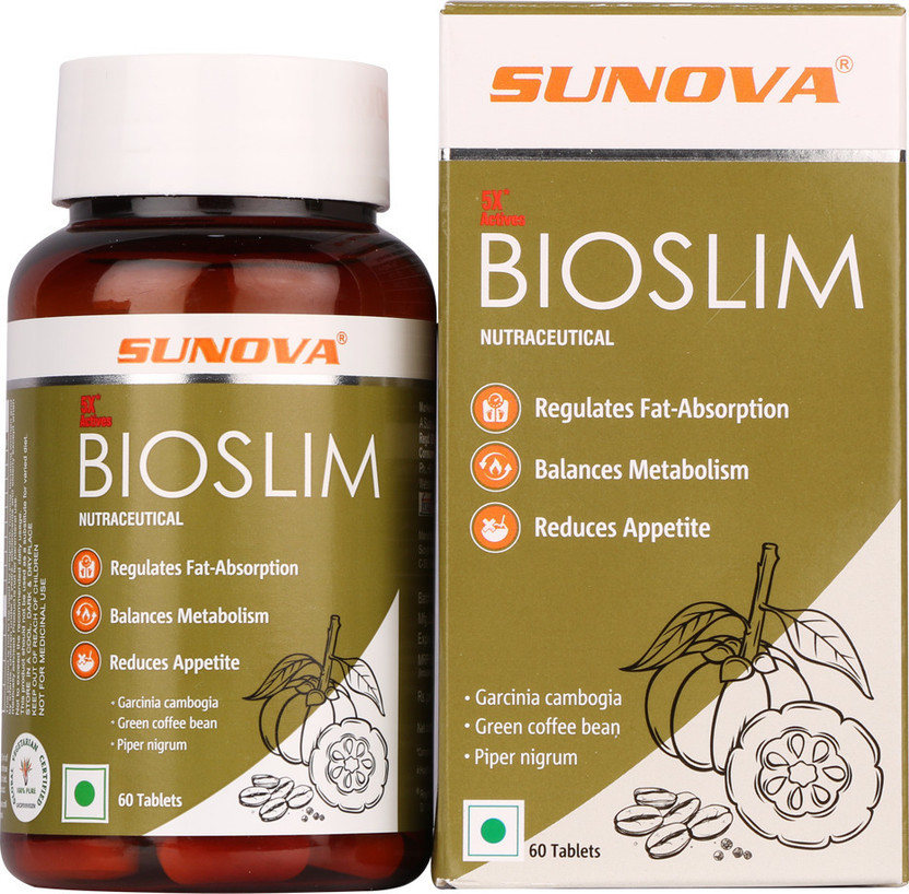 SUNOVA Bioslim- Garcinia Cambogia,Green Coffee bean for healthy body(60 Tablets)
