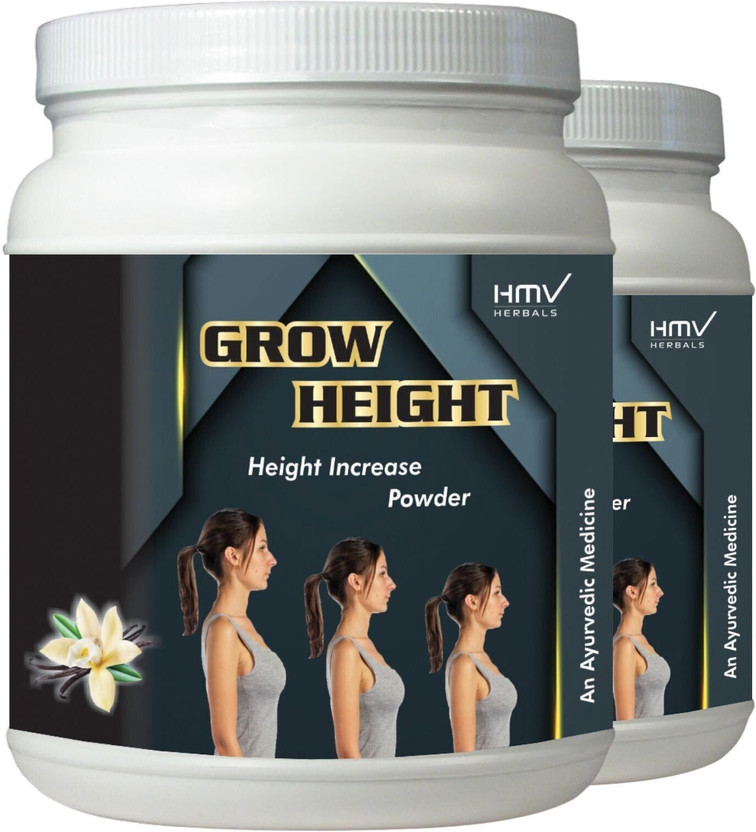 HMV Herbals Grow Height- Height Growth Herbal Powder (Vanilla Flavor)(2 x 0.1 kg)