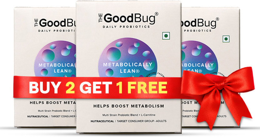 The Good Bug Metabolically Lean SuperGut | Weight Loss |Probiotics +L-Carnitine| Buy2Get1 |(3 x 15 No)