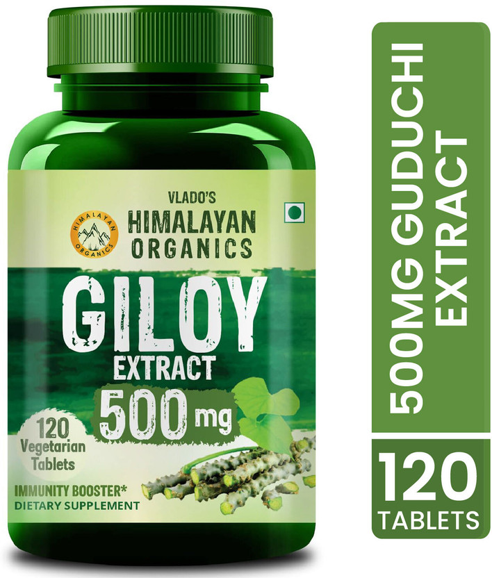 Vlado's Himalayan Organics Giloy Extract | Immunity Booster | 120 Veg Tablets(120 Tablets)
