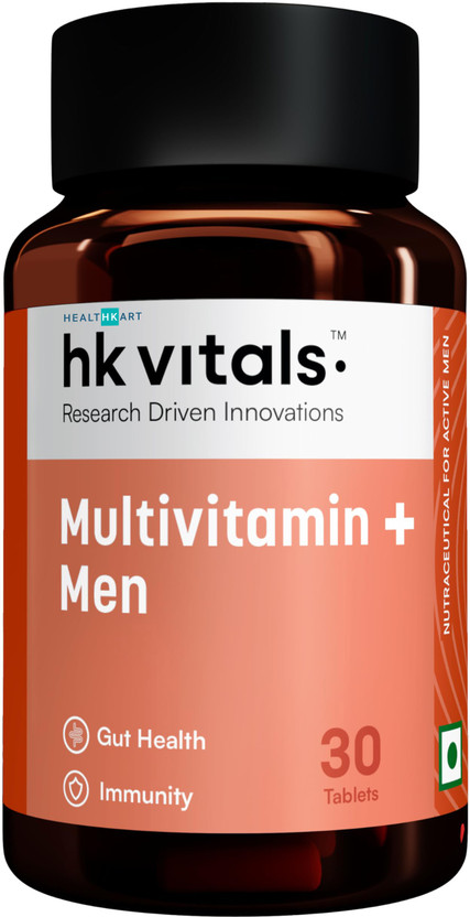 HEALTHKART HK Vitals Multivitamin Plus Men, For Energy, Stamina, Immunity, Bone & Muscle(30 Tablets)