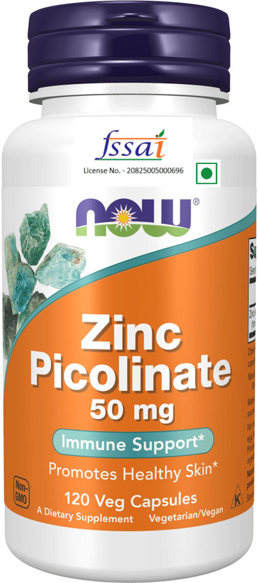 Now Foods Zinc Picolinate Veg Capsules(120 Capsules)