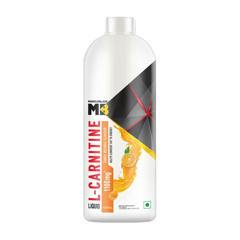 MUSCLEBLAZE Liquid L-Carnitine 1100 mg, Helps Convert Fat into Energy(450 ml)