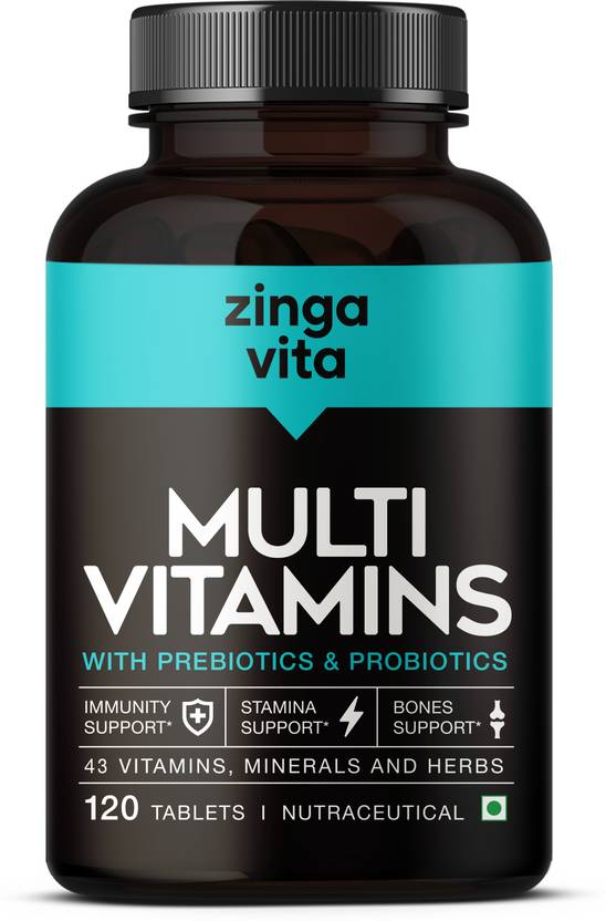 Zingavita Multivitamin Tablets for Men & Women Probiotics & Prebiotics