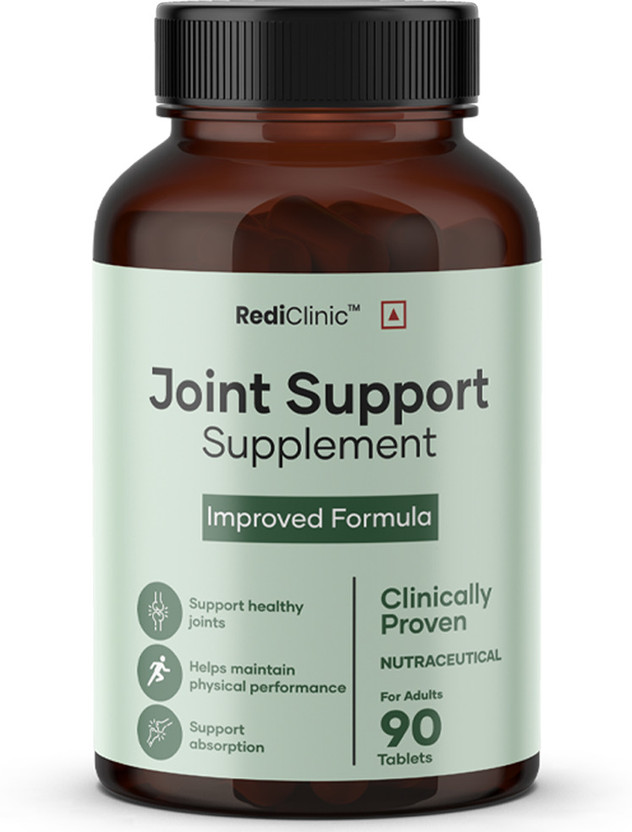 RediClinic Joint Support Tablets | Glucosamine & Chondroitin | Joint Strength, Flexibility(90 Tablets)