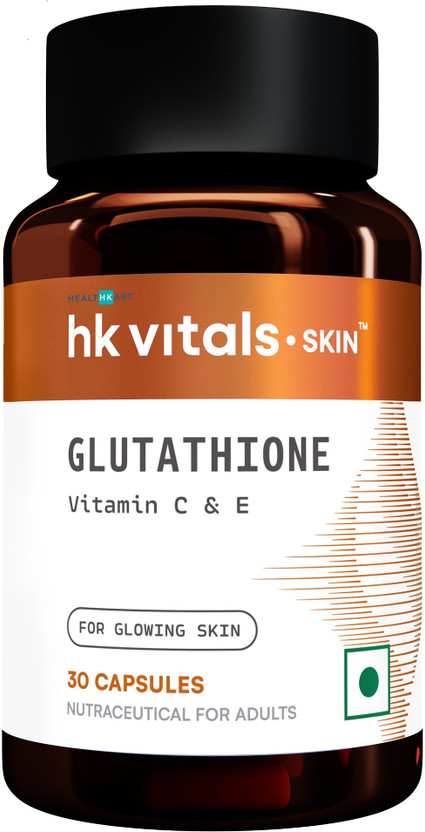 HEALTHKART Glutathione with Vitamin C, For Clear Skin(30 Capsules)