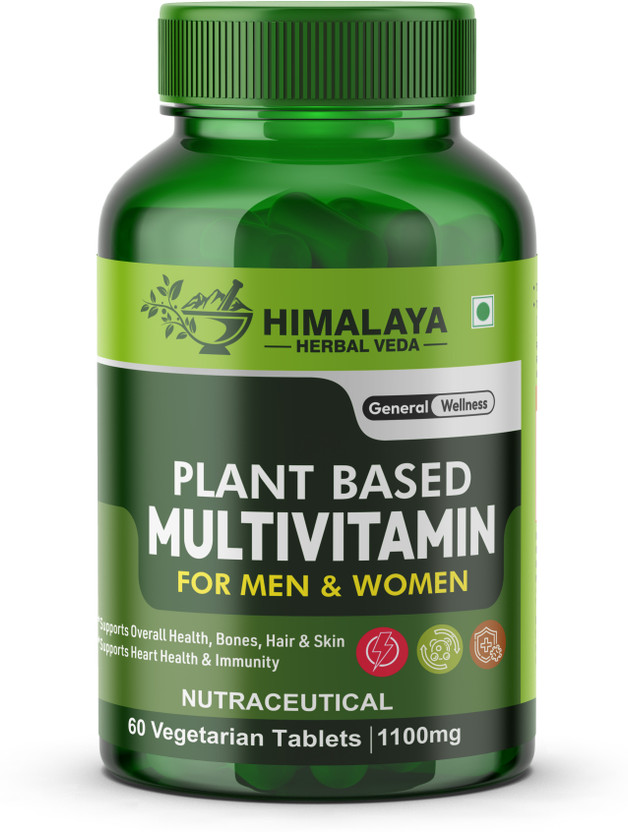 HIMALAYA HERBAL VEDA Plant Based Multivitamin Capsules For Men & Women | Energy, Immunity & Health(60 Capsules)
