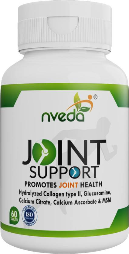 Nveda Joint Support for Joints health with Collagen Type 2, Glucosamine, Calcium & MSM(60 Tablets)