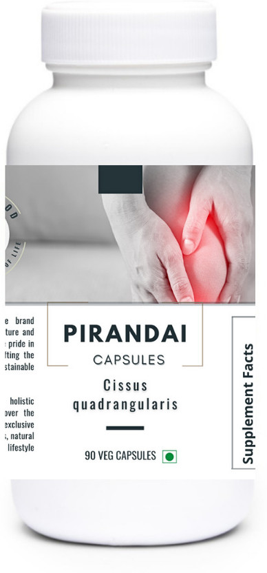Founditgood Pirandai Capsules-Herbal Supplement for Bone Health & Joint Support(90 Capsules)